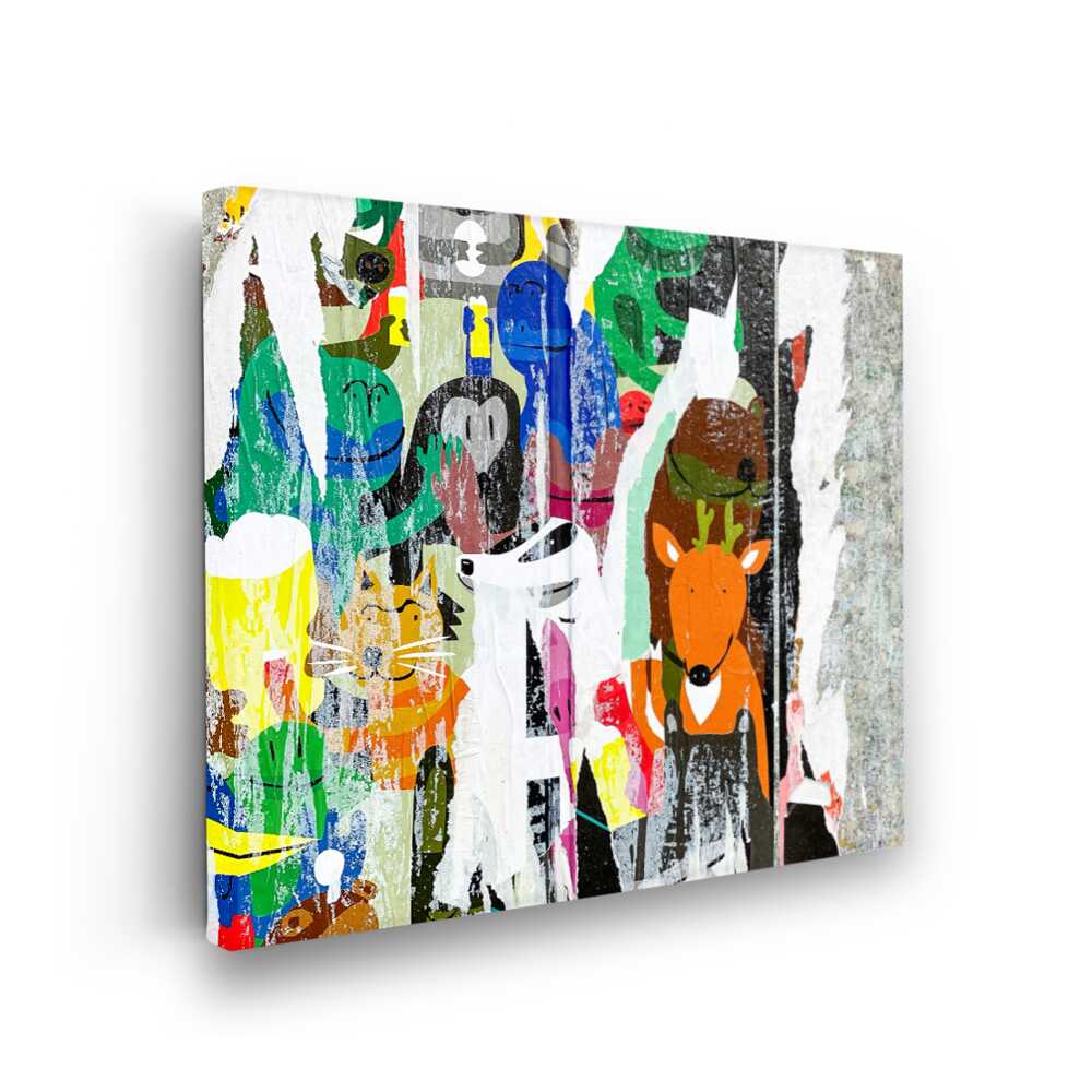 Picasoul - Picasoul Curated - Colorful Animal Collage - Wall Decor