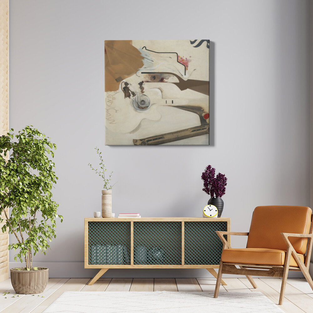 Abstract Composition With Guitar