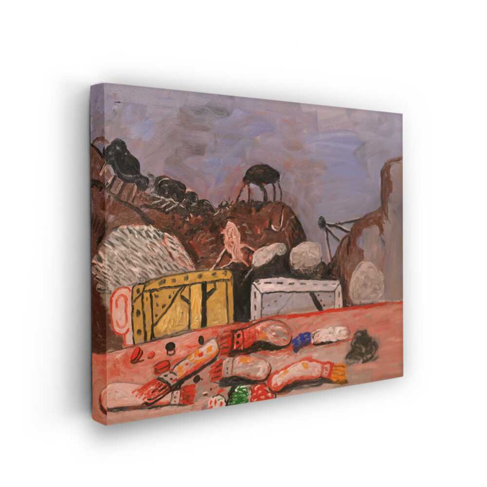 Picasoul - Picasoul Curated - Mountain Landscape With Colorful Elements - Wall Decor