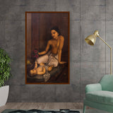 Ravi - Varma - Baby And Princess - Framed Canvas