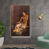 Ravi - Varma - Baby And Princess - FLOATING FRAME