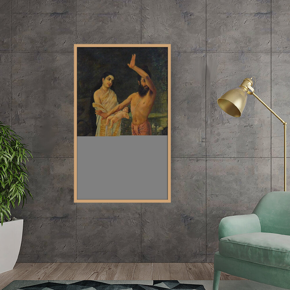 Birth Of Shakuntala - Framed Canvas