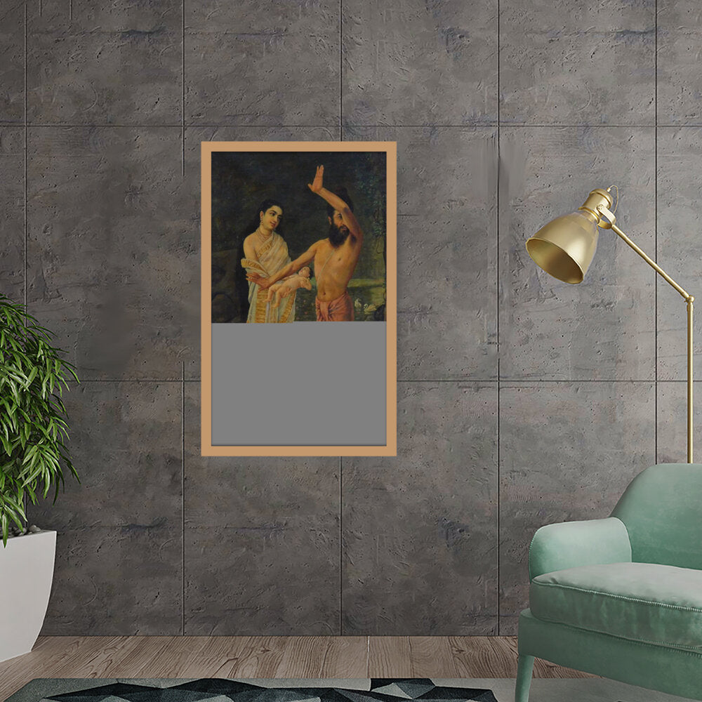 Birth Of Shakuntala - Framed Canvas