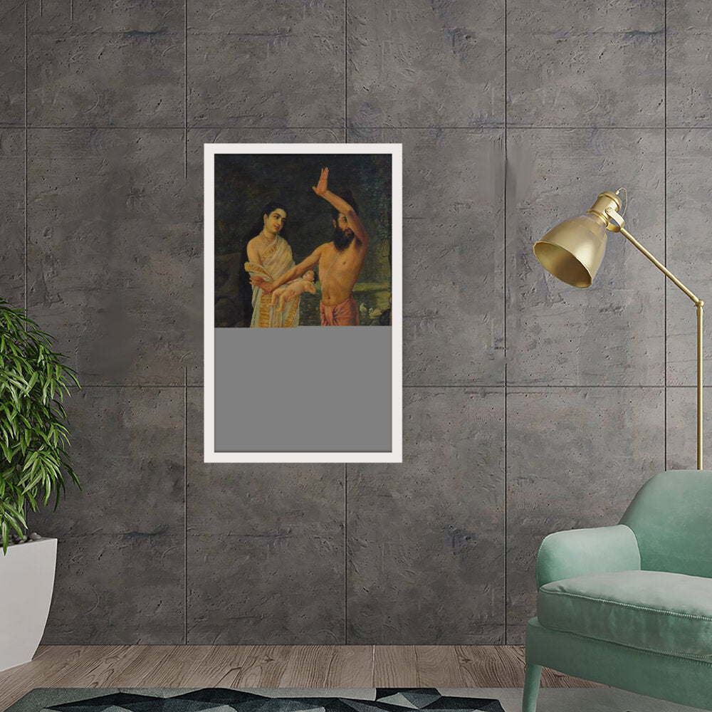 Birth Of Shakuntala - Framed Canvas
