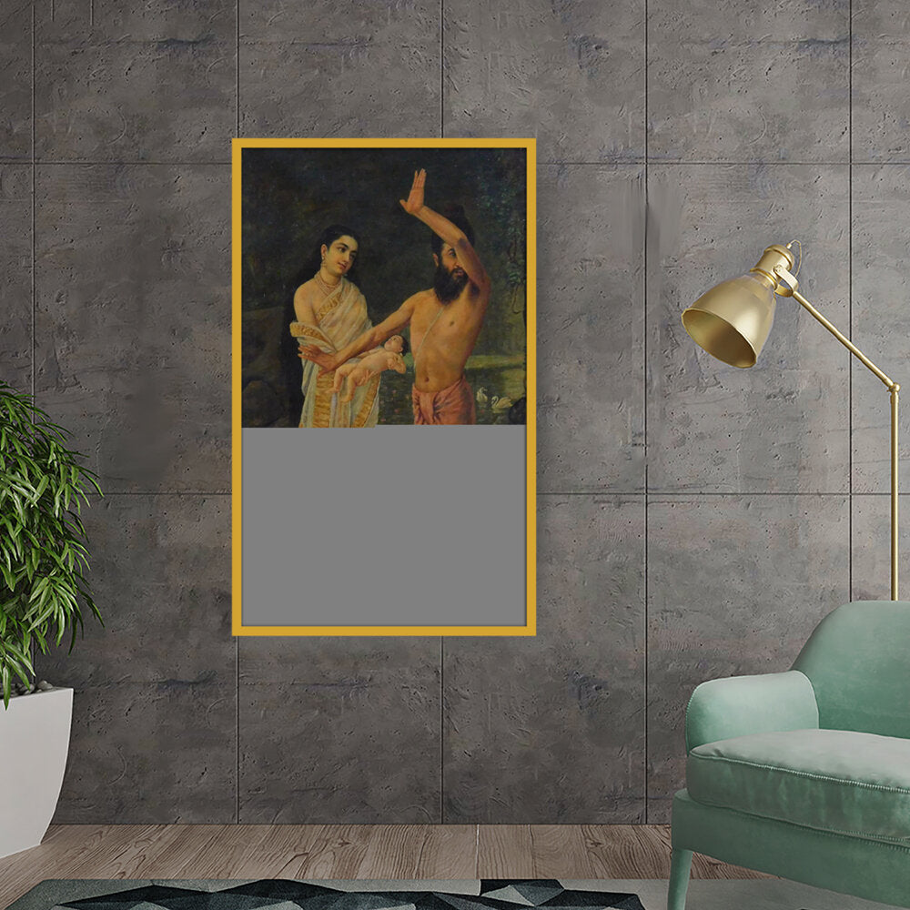 Birth Of Shakuntala - Framed Canvas