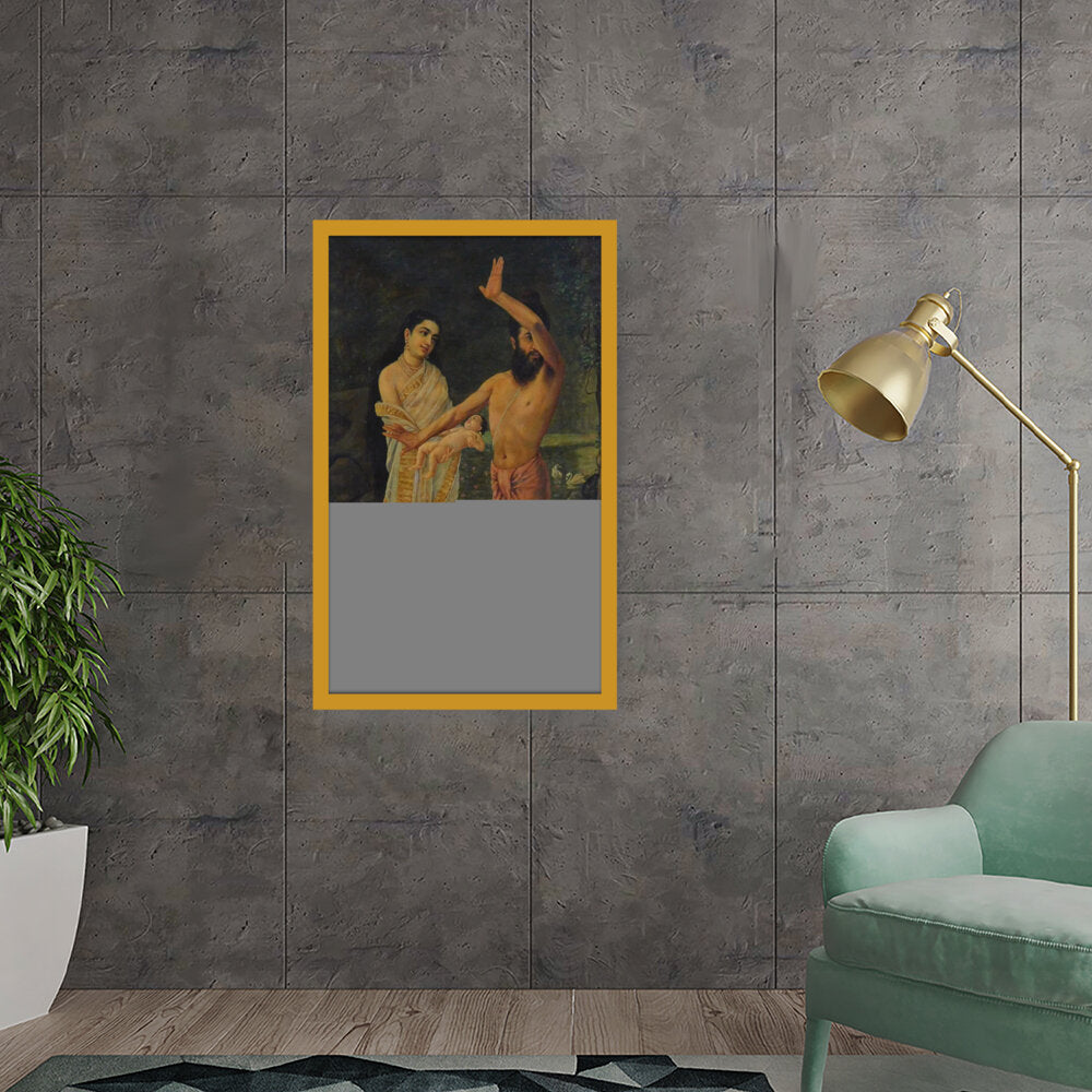 Birth Of Shakuntala - Framed Canvas