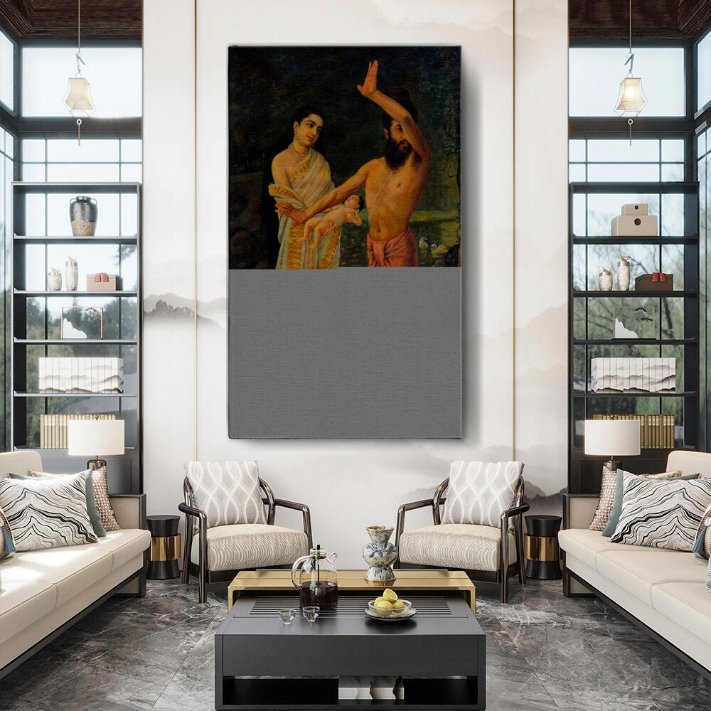 Birth Of Shakuntala - Wall Canvas