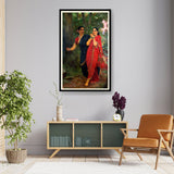 Draupadi And Simhika - WALL MOUNT FRAME