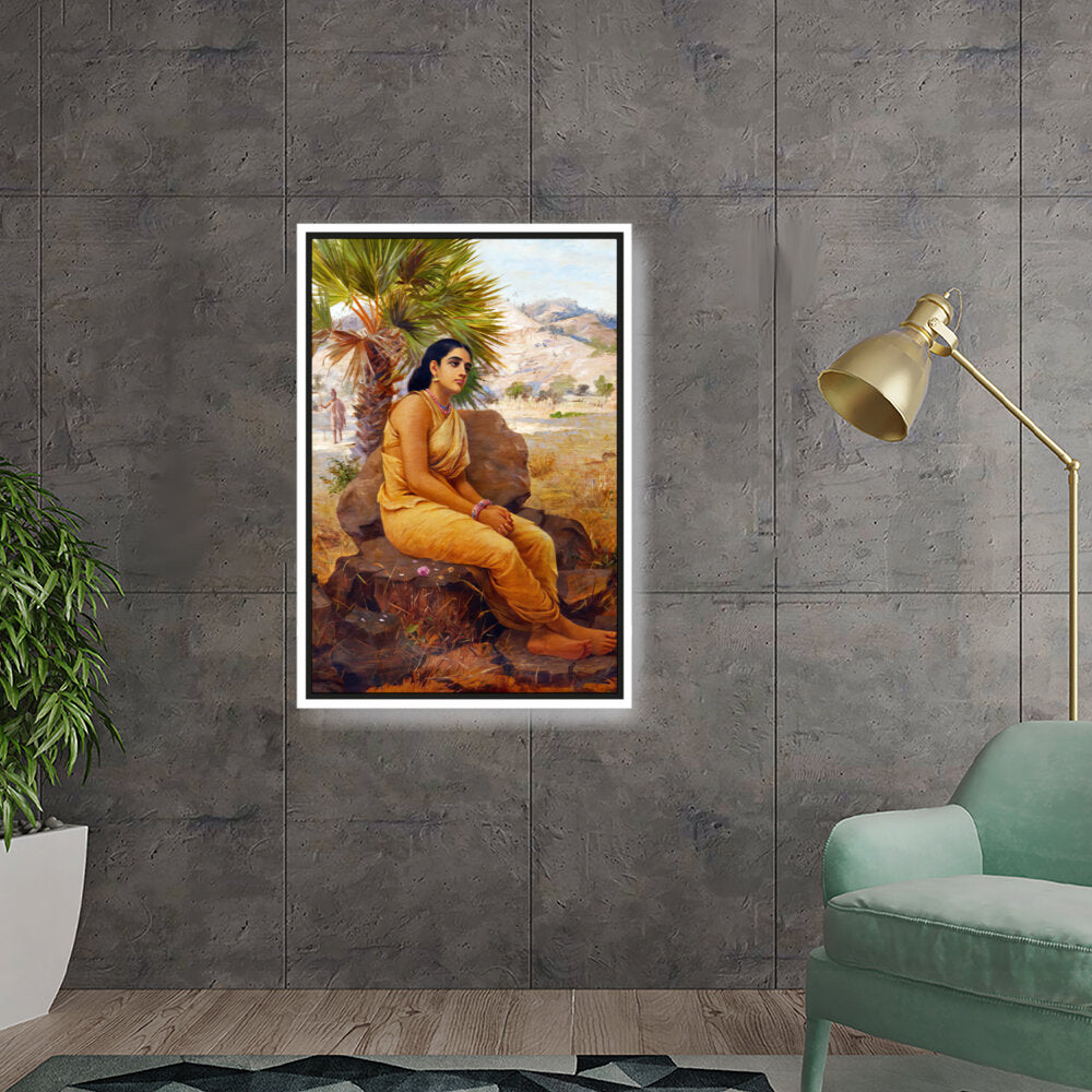 Shakuntala Lost In Thoughts - FLOATING FRAME