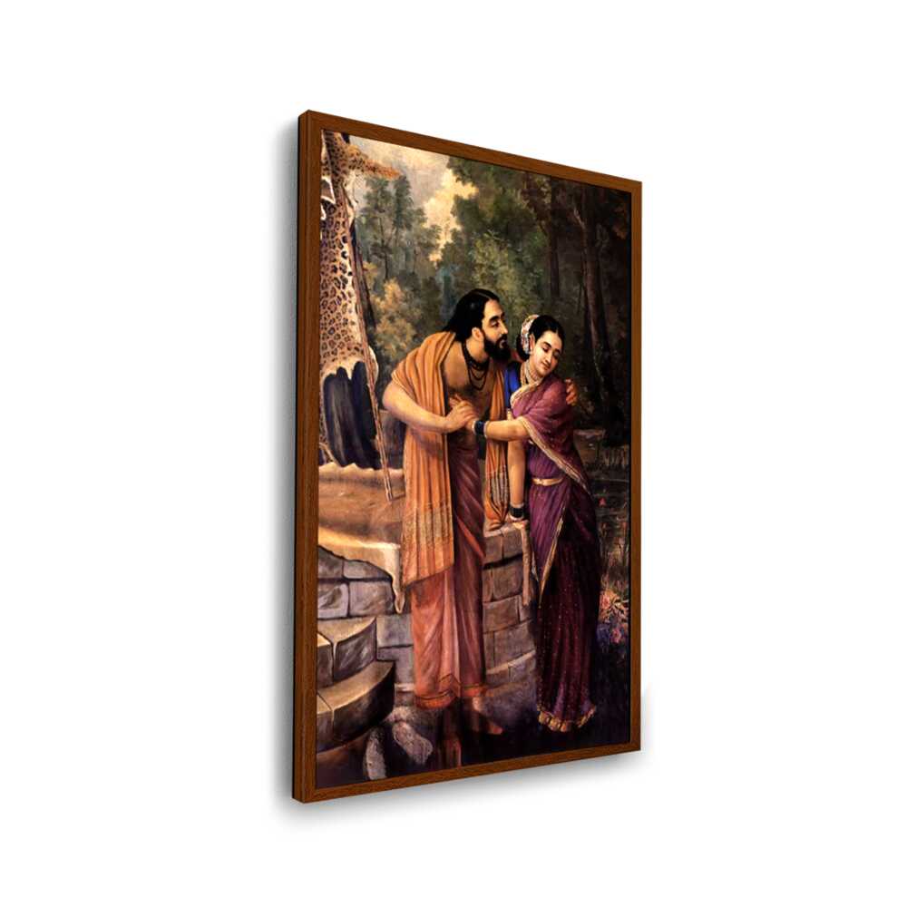 Arjuna Subhadra - Framed Canvas