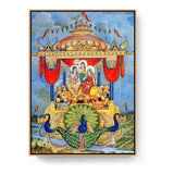 Lord Rama Pushpakaviman - FLOATING FRAME