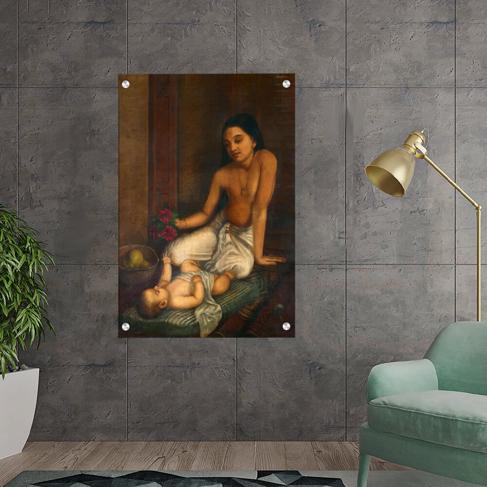 The Baby And Princess - Acrylic Wall Photo