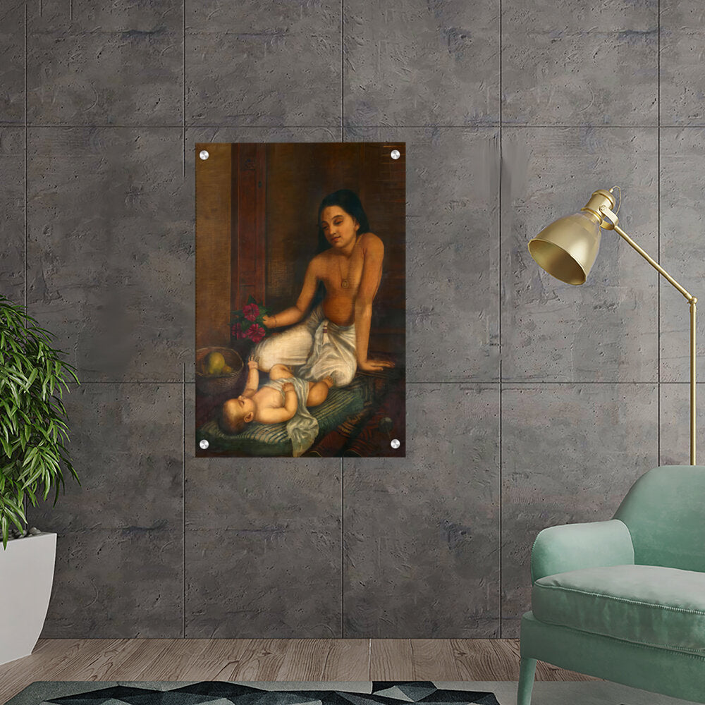 The Baby And Princess - Acrylic Wall Photo
