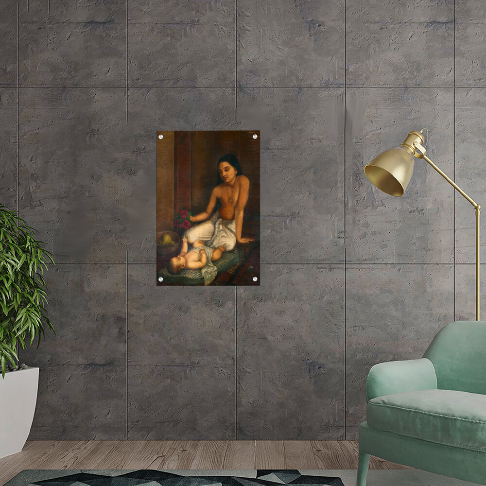 The Baby And Princess - Acrylic Wall Photo